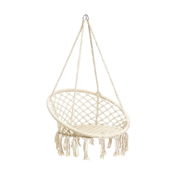 Garden Leisure Tassel Hanging Basket Handmade Swing Chair with Tassels
