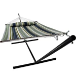 Best Seller Double Quilted Fabric Hammock with Pillow